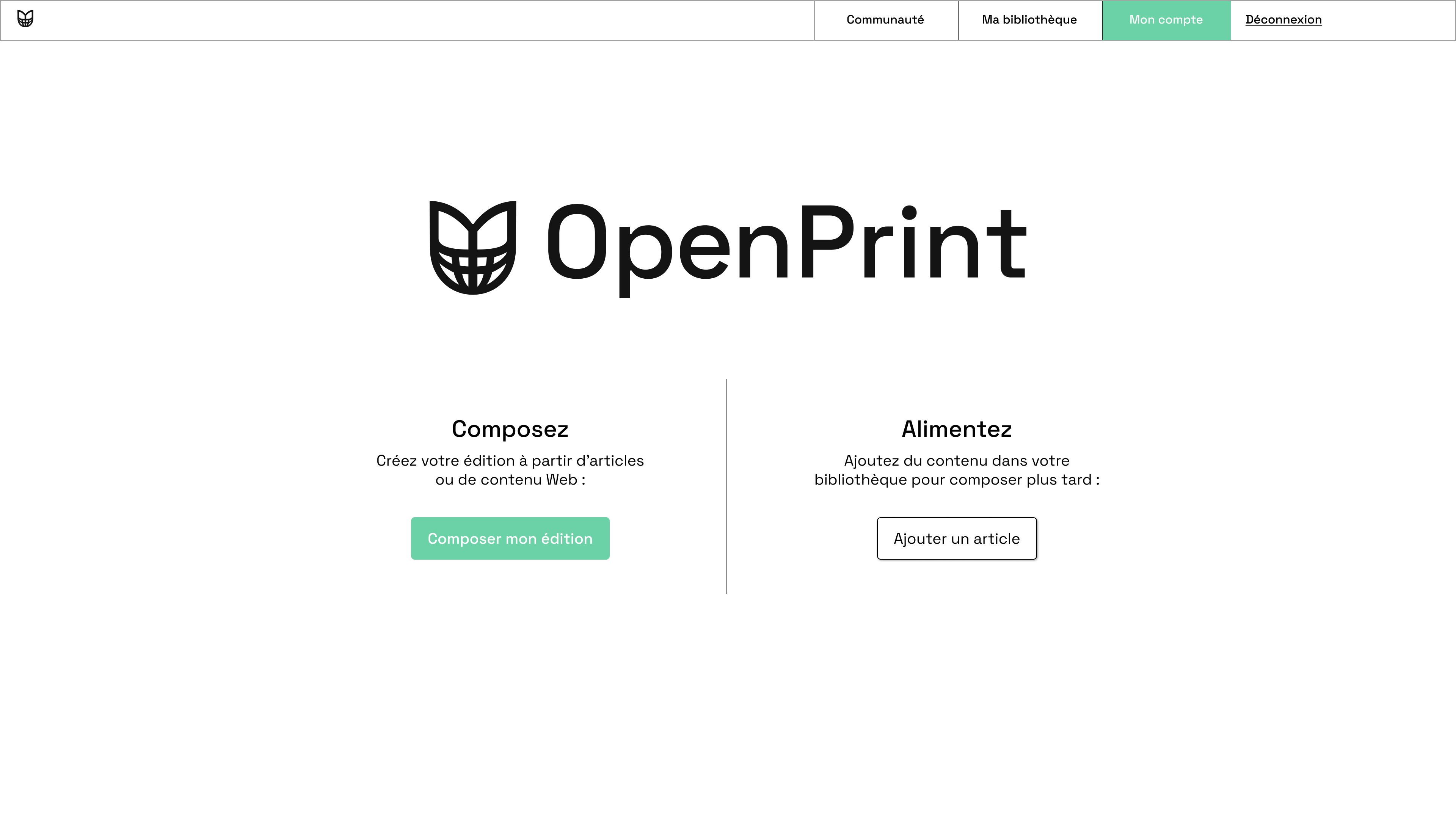 OpenPrint - Accueil