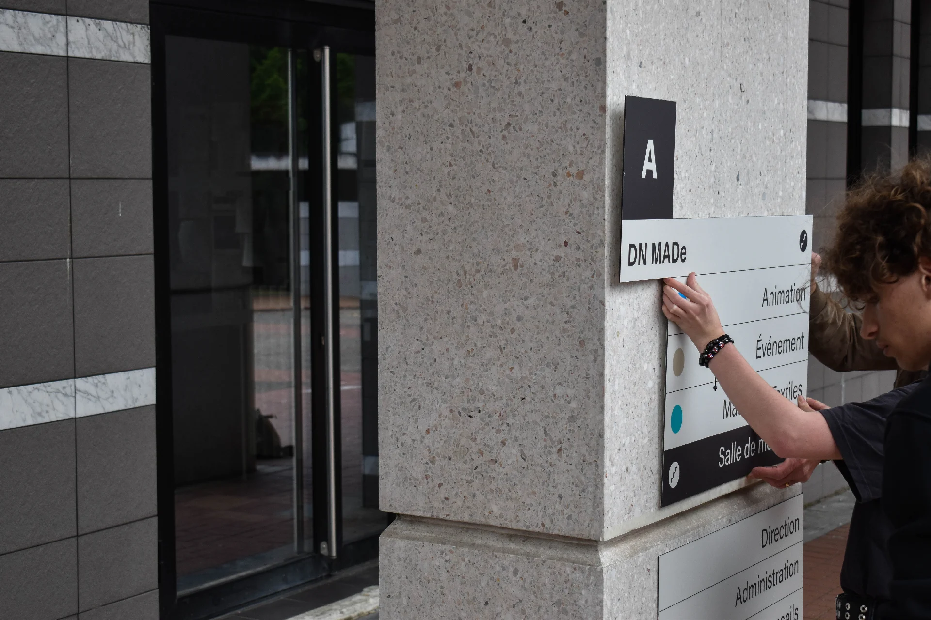 Installation de la signalétique