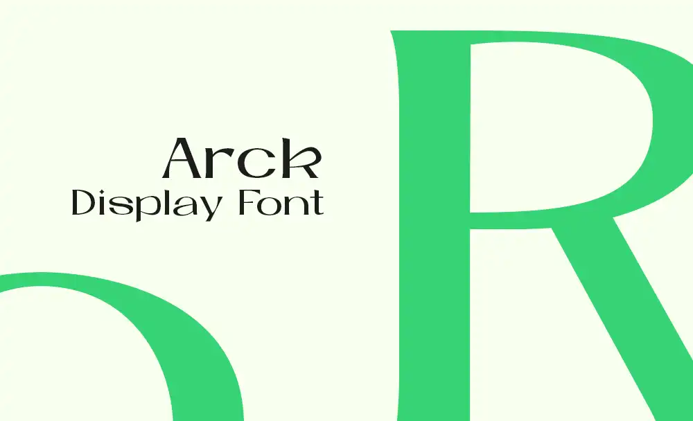 Typographie Arck, conçue par Hugo Giffard
