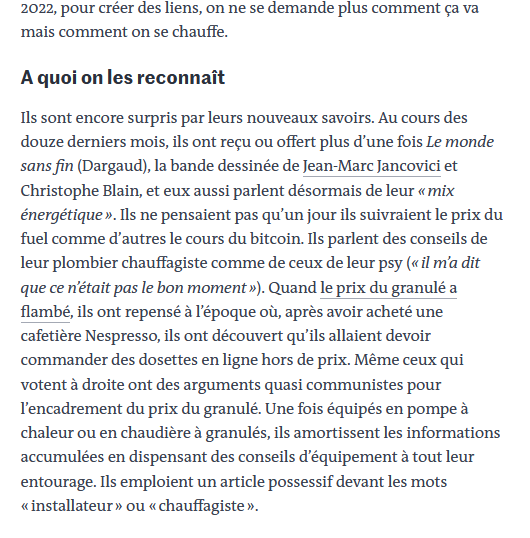 Capture d'écran d'un article tiré du site du journal Le Monde, mettant en avant l'utilisation des liens hypertextes.