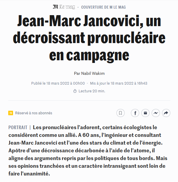 Seconde capture d'un autre article tiré du site du journal Le Monde, sur lequel le lecteur sera redirigé après avoir cliqué sur un des liens hypertextes du premier article.